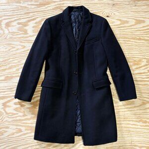 J. Crew Navy Blue Everyday Topcoat with Primaloft - Mens - 38R